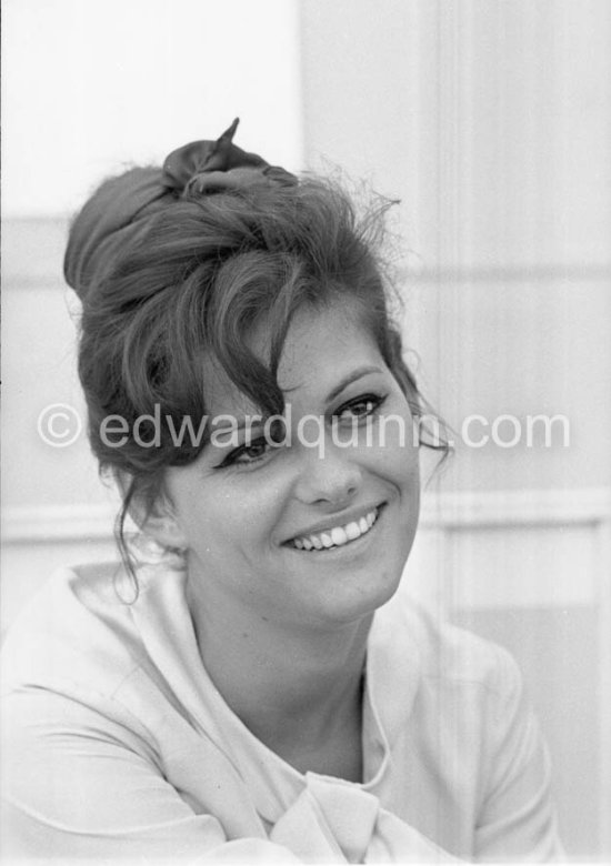 Claudia Cardinale at the Carlton Beach, Cannes 1961. - Photo by Edward Quinn