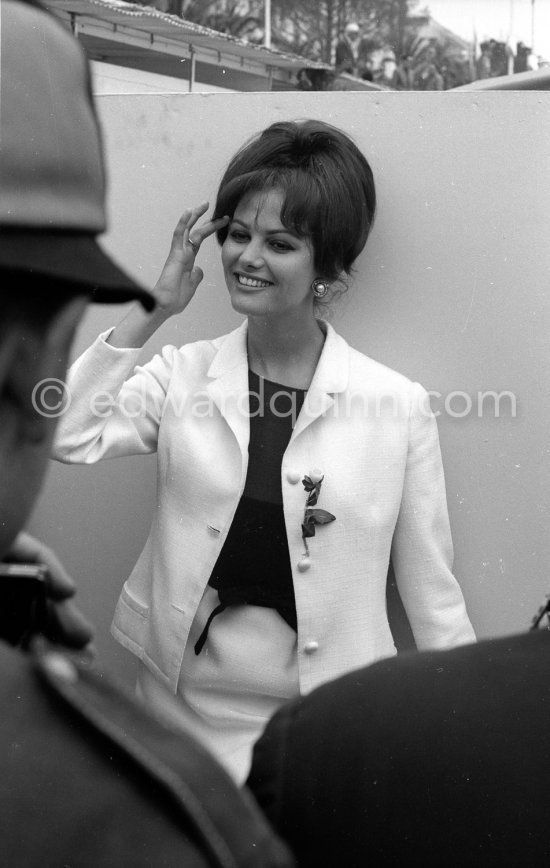 Claudia Cardinale at the Carlton Beach, Cannes 1961. - Photo by Edward Quinn