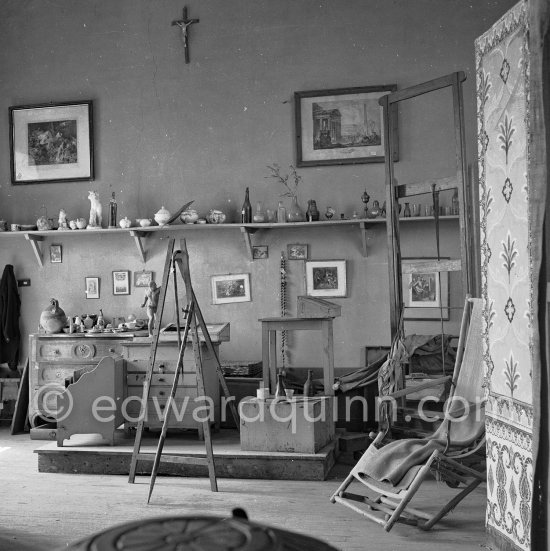 Paul Cézanne's studio. Aix-en-Provence April 1954. - Photo by Edward Quinn