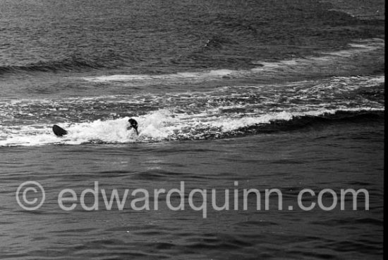 Pamela Churchill. Eden Roc, Cap d'Antibes 1954 - Photo by Edward Quinn