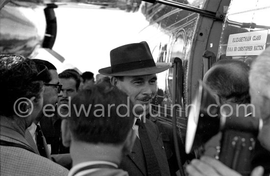 Edmond Murray (Sir Winston Churchill’s Scotland Yard bodyguard). Departure at Nice Airport 1955. - Photo by Edward Quinn