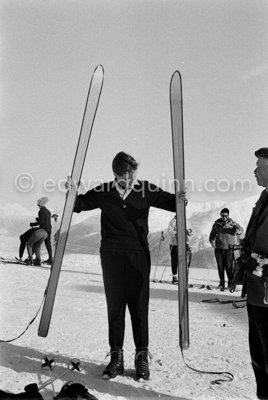 Winston Churchill Jr., St. Moritz 1962. - Photo by Edward Quinn