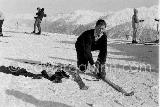 Winston Churchill Jr., St. Moritz 1962. - Photo by Edward Quinn