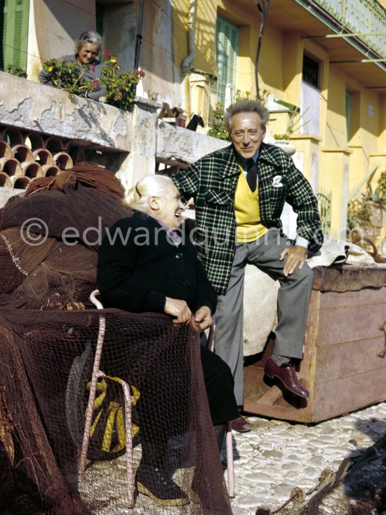 Jean Cocteau. Villefranche-sur-Mer 1956. - Photo by Edward Quinn