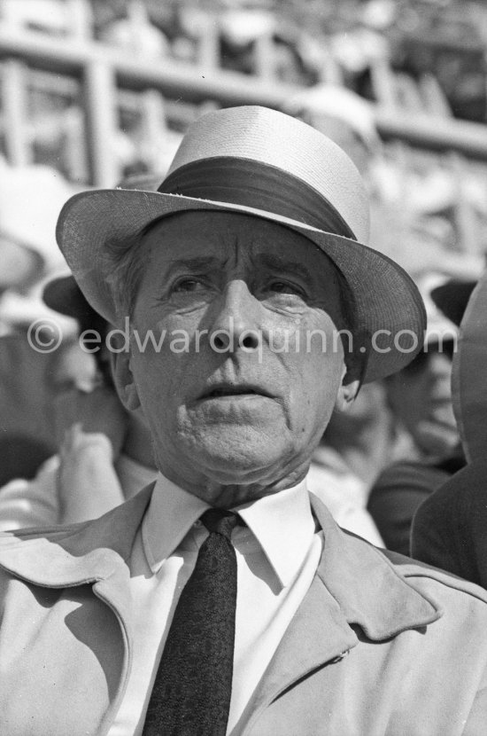 Jean Cocteau at a bullfight. Arles 1960. - Photo by Edward Quinn