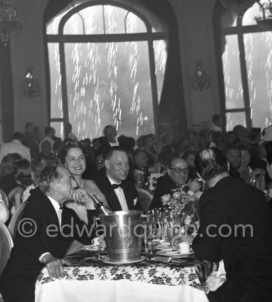 The Begum, Jean Cocteau. Cannes Film Festival 1954. - Photo by Edward Quinn