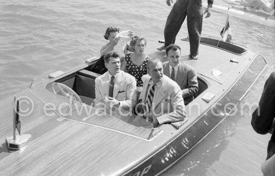 Gary Cooper and Jean Marais. Cannes Film Festival 1953. - Photo by Edward Quinn