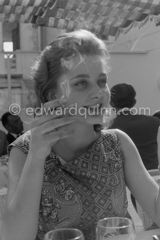 Isabelle Corey. Cannes Film Festival 1956. - Photo by Edward Quinn