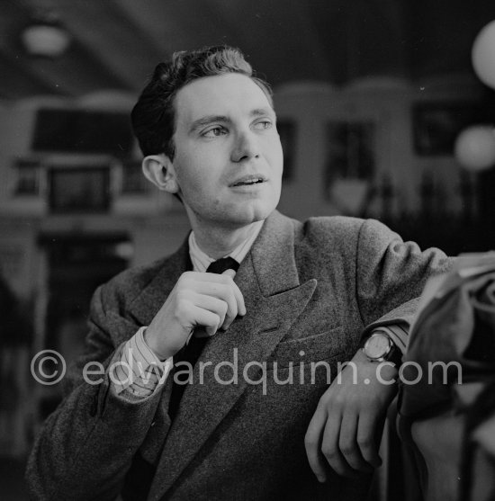 Jean-Michel Damase, concert pianist and composer. Cannes 1952 - Photo by Edward Quinn