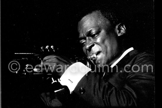 Miles Davis. Juan-Les Pins Jazz Festival, Antibes 1963. - Photo by Edward Quinn