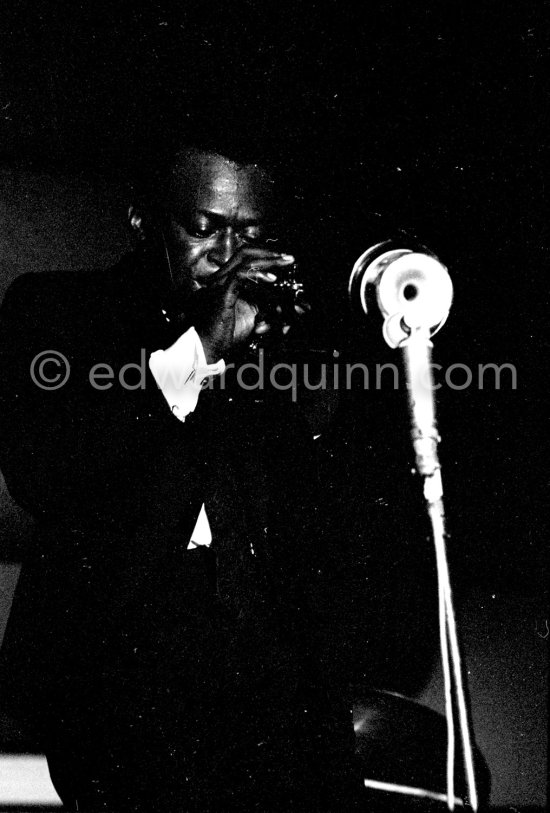 Miles Davis. Juan-Les Pins Jazz Festival, Antibes 1963. - Photo by Edward Quinn