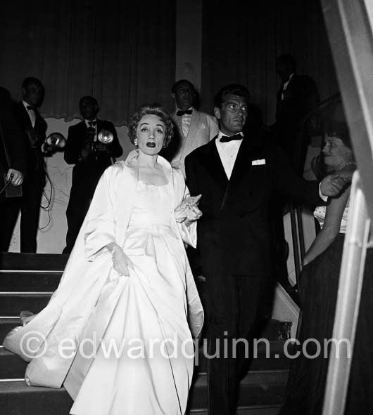 Marlene Dietrich and Jean Marais, leaving the Sporting d'Eté in Monte Carlo after a gala night in 1954. - Photo by Edward Quinn