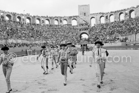 Luis Miguel Dominguin. Corrida Arles 1960. A bullfight Picasso attended (see "Picasso"). - Photo by Edward Quinn