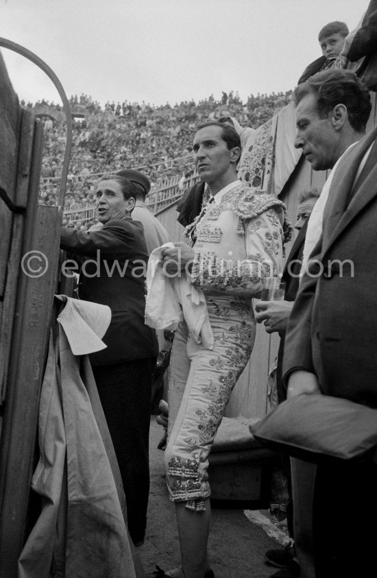 Luis Miguel Dominguin. Corrida Arles 1960. A bullfight Picasso attended (see "Picasso"). - Photo by Edward Quinn