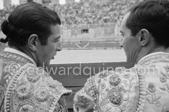 Luis Miguel Dominguin. Corrida Arles 1960. A bullfight Picasso attended (see "Picasso"). - Photo by Edward Quinn