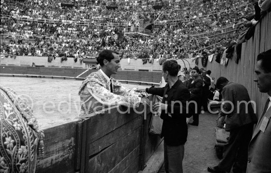 Luis Miguel Dominguin. Arles 1960. A bullfight Picasso attended (see "Picasso"). - Photo by Edward Quinn