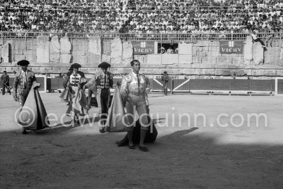 Luis Miguel Dominguin. Arles 1960. A bullfight Picasso attended (see "Picasso"). - Photo by Edward Quinn