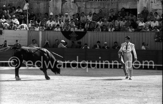 Luis Miguel Dominguin. Arles 1960. A bullfight Picasso attended (see "Picasso"). - Photo by Edward Quinn