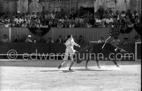 Luis Miguel Dominguin. Arles 1960. A bullfight Picasso attended (see "Picasso"). - Photo by Edward Quinn