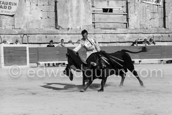 Luis Miguel Dominguin. Arles 1960. A bullfight Picasso attended (see "Picasso"). - Photo by Edward Quinn