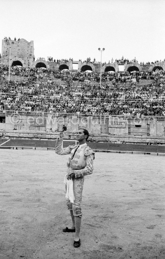 Luis Miguel Dominguin. Arles 1960. A bullfight Picasso attended (see "Picasso"). - Photo by Edward Quinn