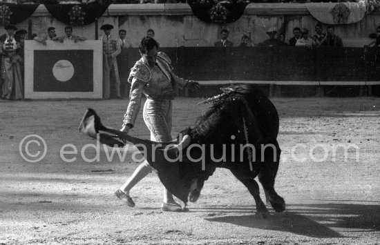 Luis Miguel Dominguin. Nimes 1960. A bullfight Picasso attended (see "Picasso"). - Photo by Edward Quinn