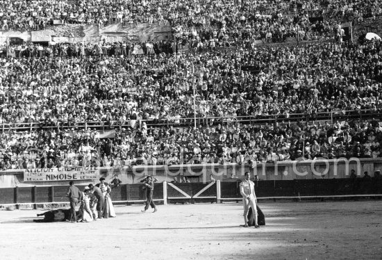 Luis Miguel Dominguin. Corrida Nimes 1960. A bullfight Picasso attended (see "Picasso"). - Photo by Edward Quinn