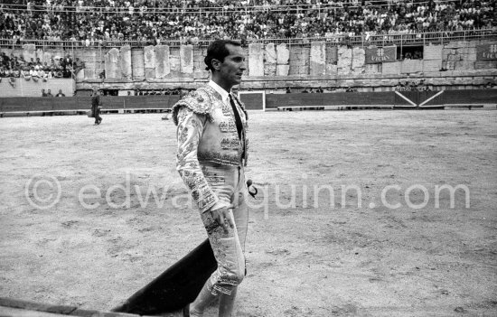 Luis Miguel Dominguin. Arles 1960. A bullfight Picasso attended (see "Picasso"). - Photo by Edward Quinn