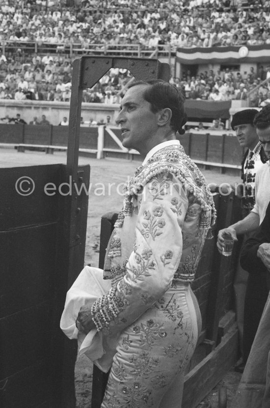 Luis Miguel Dominguin. Corrida Nimes 1960. A bullfight Picasso attended (see "Picasso"). - Photo by Edward Quinn