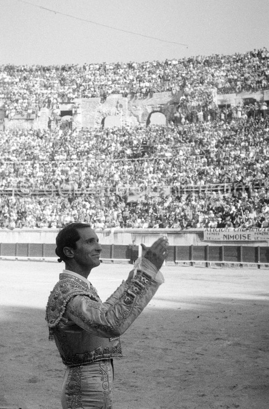 Luis Miguel Dominguin. Nimes 1960. A bullfight Picasso attended (see "Picasso"). - Photo by Edward Quinn