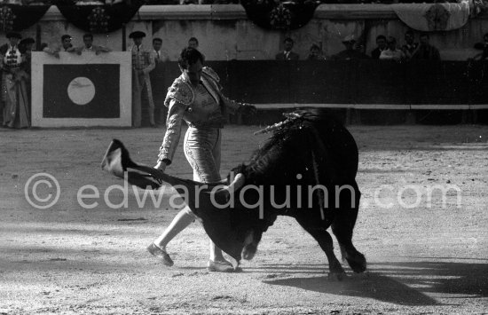 Luis Miguel Dominguin. Nimes 1960. A bullfight Picasso attended (see "Picasso"). - Photo by Edward Quinn