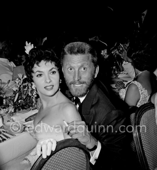 More than 1000 people assisted the Monte Carlo gala evening in aid of the polio victims in 1955. Amongst the guests were Gina Lollobrigida and Kirk Douglas. Monte Carlo 1955. - Photo by Edward Quinn