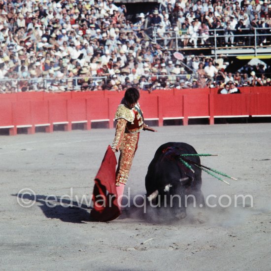 El Cordobés. Fréjus 1965. A bullfight Picasso attended (see "Picasso"). - Photo by Edward Quinn