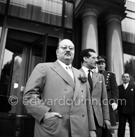 Farouk, ex King of Egypt, Monte Carlo 1954. - Photo by Edward Quinn