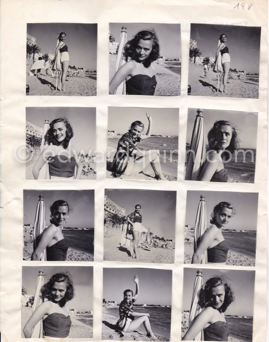 Contact prints. Photos from original negatives available. - Photo by Edward Quinn