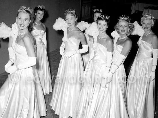 Dior fashion show at Monte Carlo summer gala 1953. - Photo by Edward Quinn