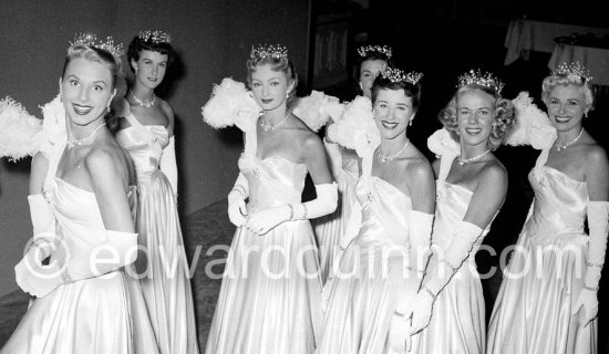 Dior fashion show at Monte Carlo summer gala 1953. - Photo by Edward Quinn