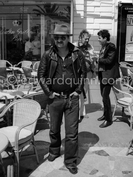 Rainer Werner Fassbinder during the Film Festival where he presents his film "The third generation". Cannes 1979. - Photo by Edward Quinn