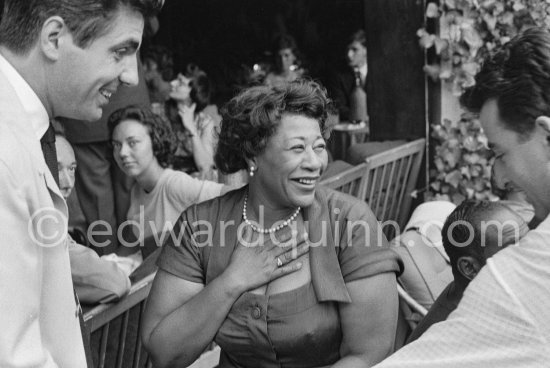 Ella Fitzgerald. Festival de Jazz, Nice 1958. - Photo by Edward Quinn