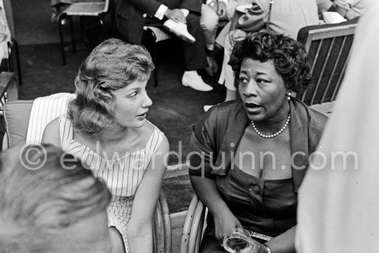 Ella Fitzgerald. Festival de Jazz, Nice 1958. - Photo by Edward Quinn