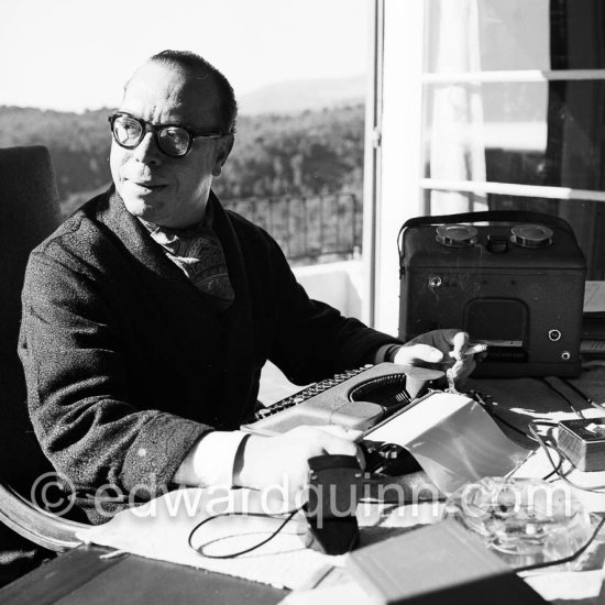 Robert Gaillard, French writer. Vence 1953. - Photo by Edward Quinn