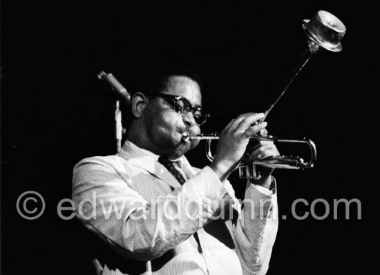 Dizzy Gillespie. Festival du Jazz, Cannes 1958. - Photo by Edward Quinn