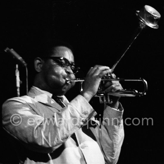 Dizzy Gillespie. Festival du Jazz, Cannes 1958. - Photo by Edward Quinn