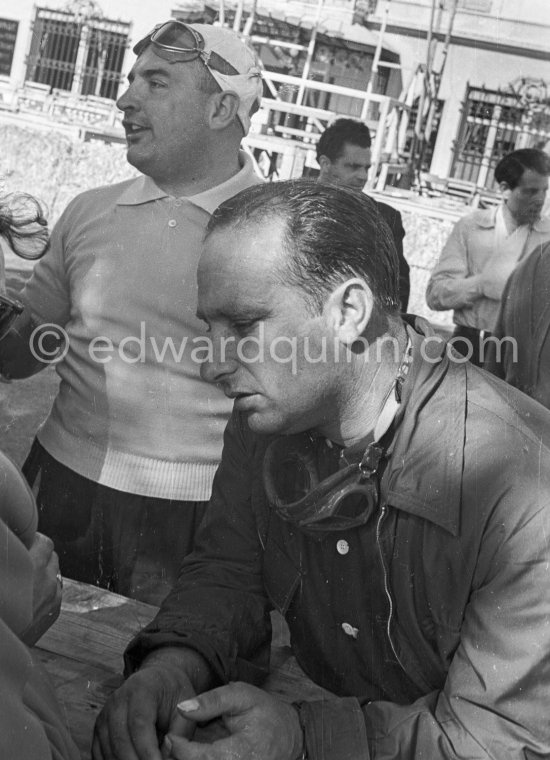 Juan Manuel Fangio and Jose Froilan Gonzales. Monaco Grand Prix 1950. - Photo by Edward Quinn