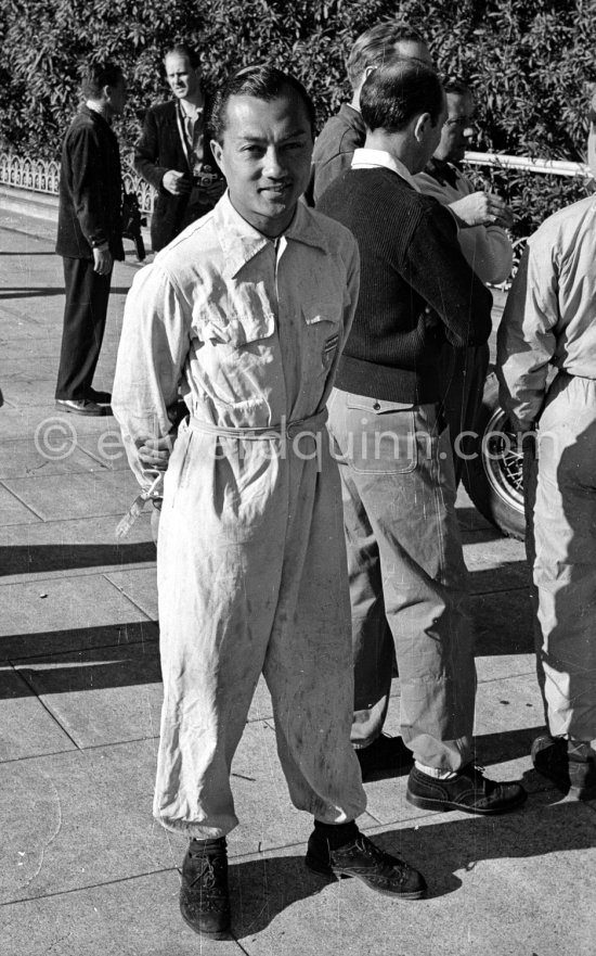 Prince Bira, (50) Maserati 4CLT. Monaco Grand Prix 1950. - Photo by Edward Quinn