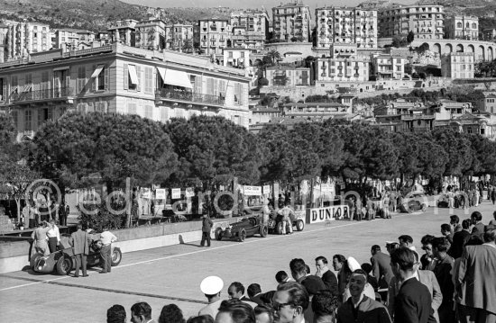 From left: Franco Rol, (44) Maserati 4CLT, Cuth Harrison, (24) ERA R8 B/C, Bob Gerard, (26) ERA R3 A/B, Monaco Grand Prix 1950. - Photo by Edward Quinn