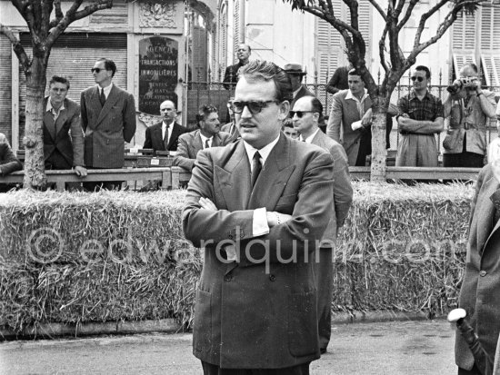 Prince Rainier. Monaco Grand Prix 1950. - Photo by Edward Quinn