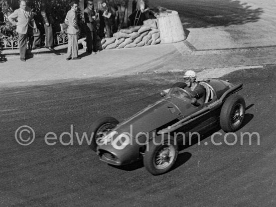 Cesare Perdisa, (40) Maserati 250F. Monaco Grand Prix 1955. - Photo by Edward Quinn