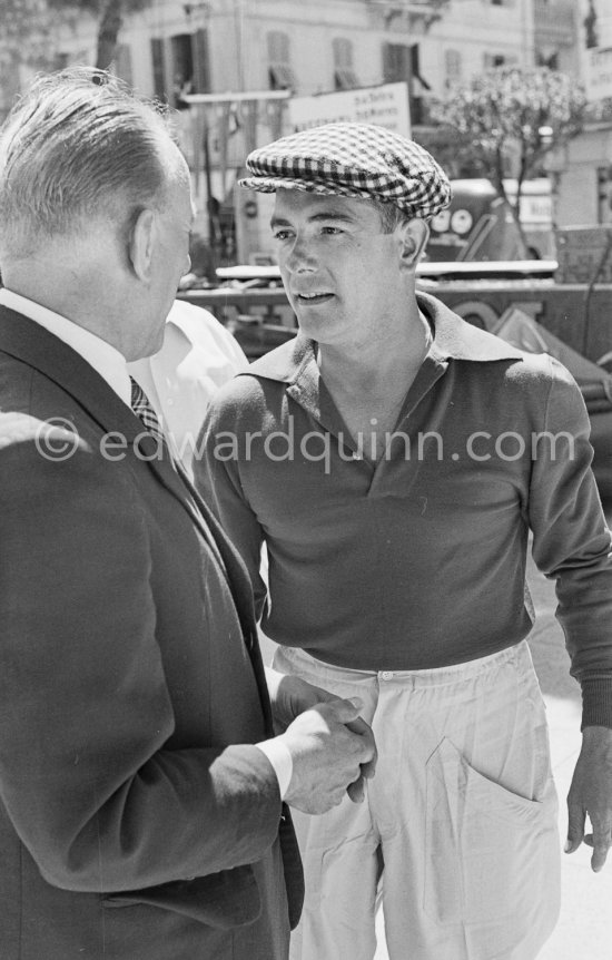 Jean Behra. Monaco Grand Prix 1955. - Photo by Edward Quinn