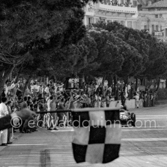 The winner: Stirling Moss on Maserati 250F. Monaco Grand Prix 1956. - Photo by Edward Quinn